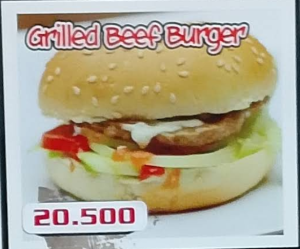 Grilled Beef Burger